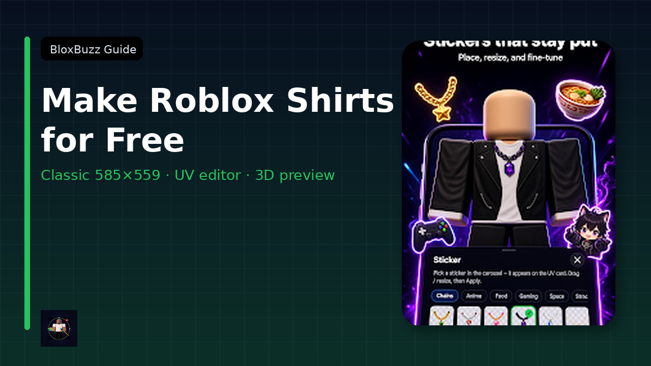 How to Make Roblox Shirts for Free (2026 Guide)
