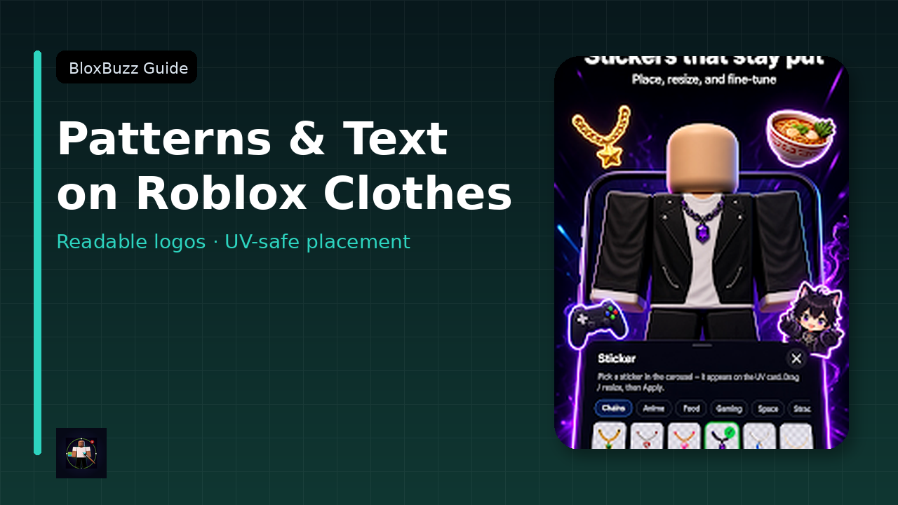 How to Add Patterns and Text to Roblox Clothes