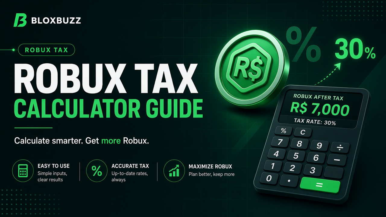 Robux Tax Calculator Guide (2026) — Before & After Tax Explained